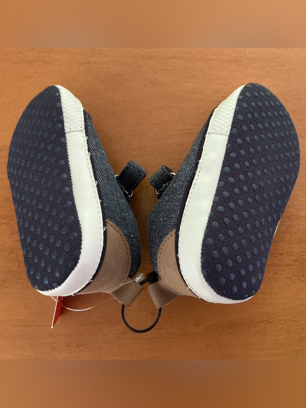 Joe Fresh Navy Canvas Sneakers with Red Accents - Picture 5 of 6